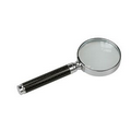 Silver Magnifying Glass w/Carbon Fiber Finish Handle